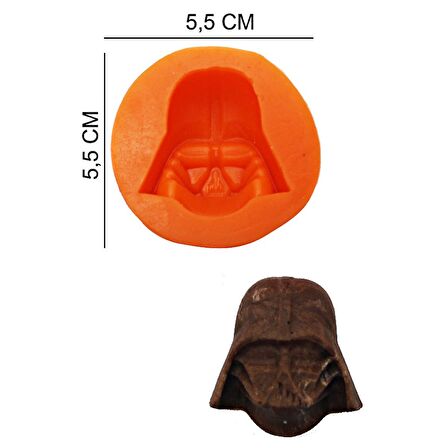 Darth Vader Silikon Şeker Hamuru, Sabun, Mum Kalıp