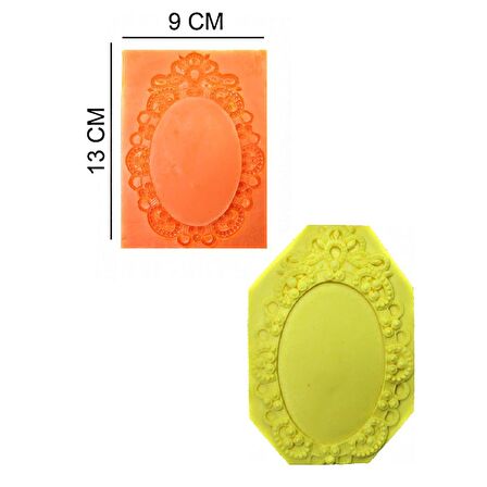 Çerçeve Silikon Şeker Hamuru, Sabun, Mum Kalıp