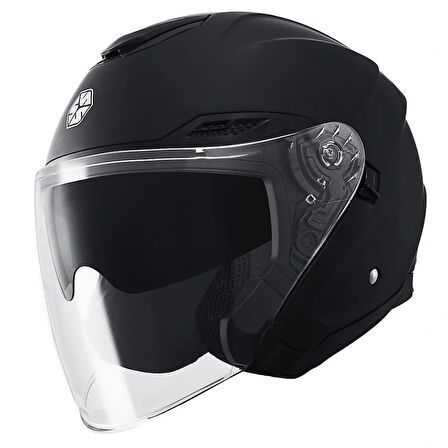 Scoyco OF-669 Mat Black Yarım Kask