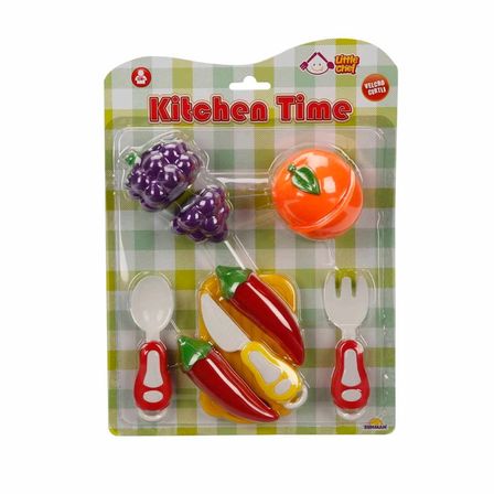 MinikLabToys Little Chef Kesme Tahtalı Sebze Ve Meyve Seti