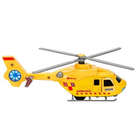 MiniklabToys Sesli Ve Işıklı Çek Bırak Die Cast Helikopter