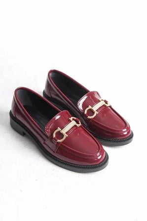 Kadın Loafer Makosen Casual Tokalı Günlük Ayakkabı Şık ve rahat