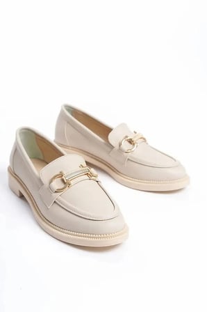 Kadın Loafer Makosen Casual Tokalı Günlük Ayakkabı Şık ve rahat