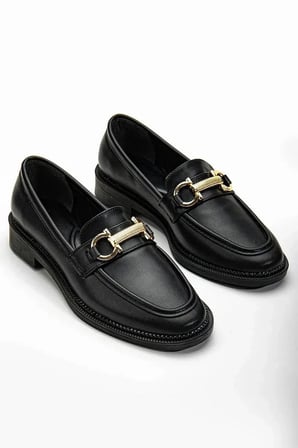 Kadın Loafer Makosen Casual Tokalı Günlük Ayakkabı Şık ve rahat