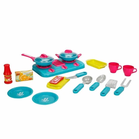 MinikLabToys Mutfak Set Ocak/Tencere/Tava Aks.Byk.Kutu 2A