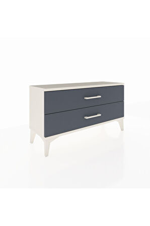 Arges Şifonyer 2 Çekmeceli 88x30x48 Aytaşı-Antrasit