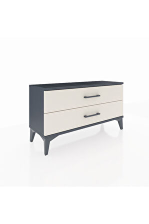 Arges Şifonyer 2 Çekmeceli 88x30x48 Antrasit-Aytaşı
