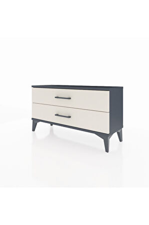 Arges Şifonyer 2 Çekmeceli 88x30x48 Antrasit-Aytaşı