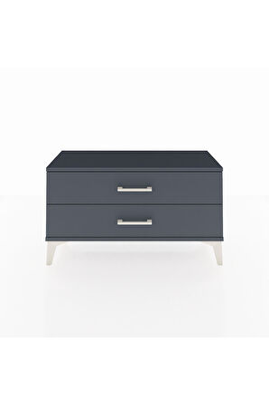 Arges Şifonyer 2 Çekmeceli 88x30x48 Antrasit-Antrasit
