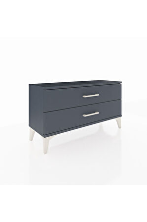 Arges Şifonyer 2 Çekmeceli 88x30x48 Antrasit-Antrasit