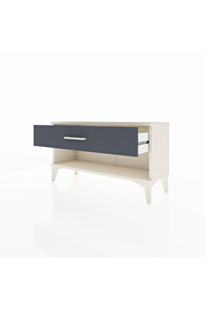 Arges Şifonyer Tek Çekmeceli 88x30x48 Aytaşı-Antrasit