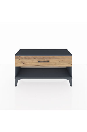Arges Şifonyer Tek Çekmeceli 88x30x48 Antrasit-Çam