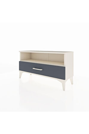 Arges Şifonyer Tek Raflı Tek Çekmeceli 88x30x48 Aytaşı-Antrasit