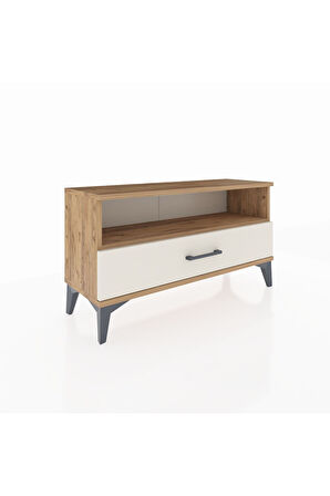 Arges Şifonyer Tek Raflı Tek Çekmeceli 88x30x48 Çam-Aytaşı