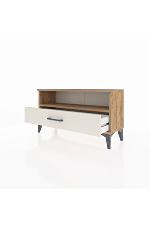 Arges Şifonyer Tek Raflı Tek Çekmeceli 88x30x48 Çam-Aytaşı