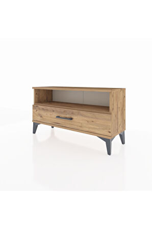 Arges Şifonyer Tek Raflı Tek Çekmeceli 88x30x48 Çam-Çam