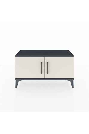 Arges Şifonyer Tek Raflı 2 Kapaklı 88x30x48 Antrasit-Aytaşı