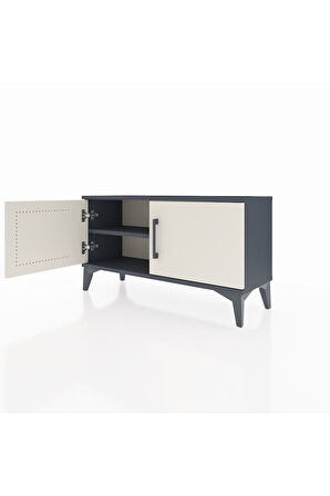 Arges Şifonyer Tek Raflı 2 Kapaklı 88x30x48 Antrasit-Aytaşı