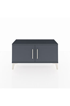 Arges Şifonyer Tek Raflı 2 Kapaklı 88x30x48 Antrasit-Antrasit