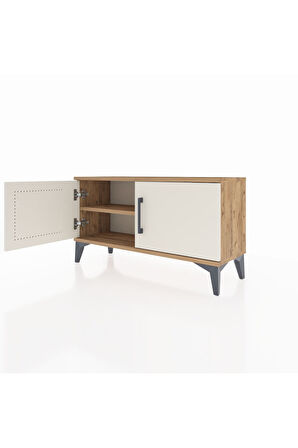 Arges Şifonyer Tek Raflı 2 Kapaklı 88x30x48 Çam-Aytaşı