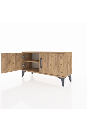 Arges Şifonyer Tek Raflı 2 Kapaklı 88x30x48 Çam-Çam