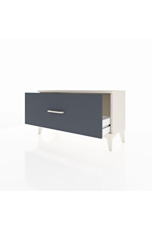 Arges Şifonyer Tek Çekmeceli 88x30x48 Aytaşı-Antrasit
