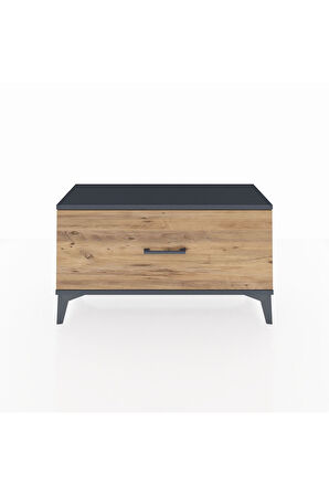 Arges Şifonyer Tek Çekmeceli 88x30x48 Antrasit-Çam