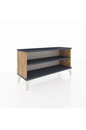 Arges Şifonyer Tek Raflı 88x30x48 Çam-Antrasit