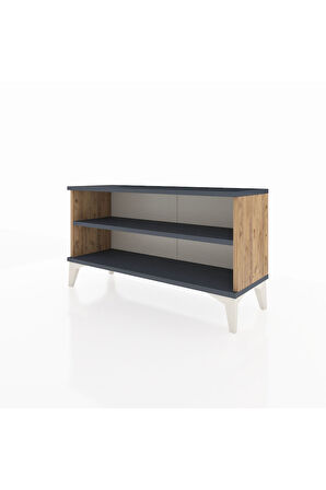 Arges Şifonyer Tek Raflı 88x30x48 Çam-Antrasit
