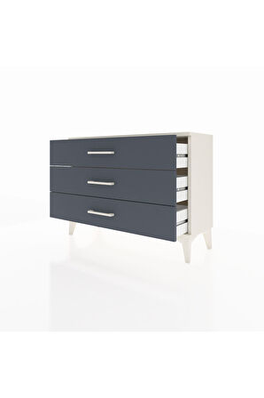 Arges Şifonyer 3 Çekmeceli 88x30x64 Aytaşı-Antrasit