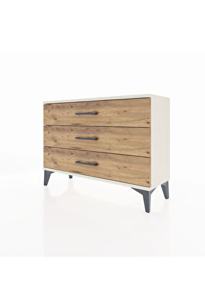Arges Şifonyer 3 Çekmeceli 88x30x64 Aytaşı-Çam