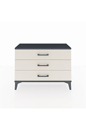 Arges Şifonyer 3 Çekmeceli 88x30x64 Antrasit-Aytaşı