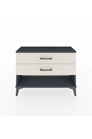 Arges Şifonyer 2 Çekmeceli 88x30x64 Antrasit-Aytaşı