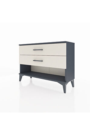 Arges Şifonyer 2 Çekmeceli 88x30x64 Antrasit-Aytaşı