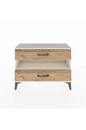 Arges Şifonyer Tek Raflı 2 Çekmeceli 88x30x64 Aytaşı-Çam