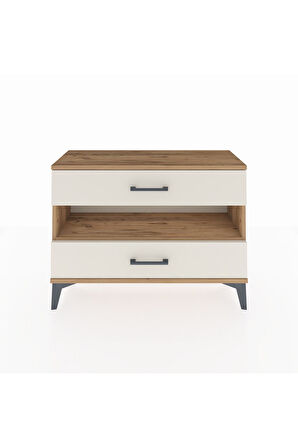 Arges Şifonyer Tek Raflı 2 Çekmeceli 88x30x64 Çam-Aytaşı