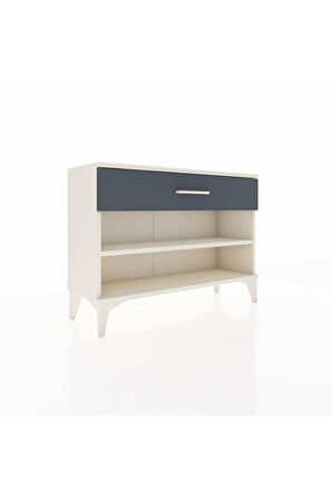 Arges Şifonyer Tek Raflı Tek Çekmeceli 88x30x64 Aytaşı-Antrasit