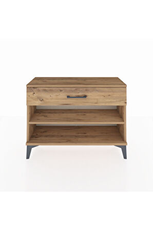 Arges Şifonyer Tek Raflı Tek Çekmeceli 88x30x64 Çam-Çam