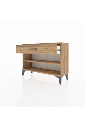 Arges Şifonyer Tek Raflı Tek Çekmeceli 88x30x64 Çam-Çam