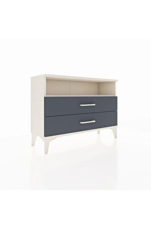 Arges Şifonyer Tek Raflı 2 Çekmeceli 88x30x64 Aytaşı-Antrasit
