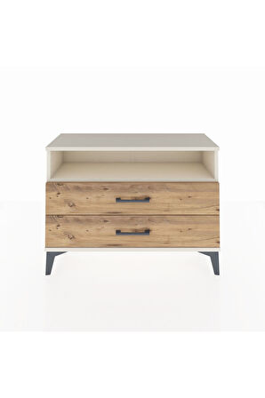 Arges Şifonyer Tek Raflı 2 Çekmeceli 88x30x64 Aytaşı-Çam