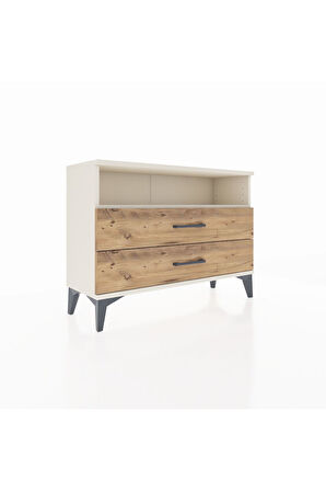 Arges Şifonyer Tek Raflı 2 Çekmeceli 88x30x64 Aytaşı-Çam