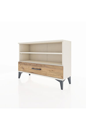Arges Şifonyer 2 Raflı Tek Çekmeceli 88x30x64 Aytaşı-Çam