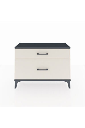 Arges Şifonyer 2 Çekmeceli 88x30x64 Antrasit-Aytaşı