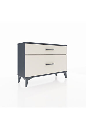 Arges Şifonyer 2 Çekmeceli 88x30x64 Antrasit-Aytaşı