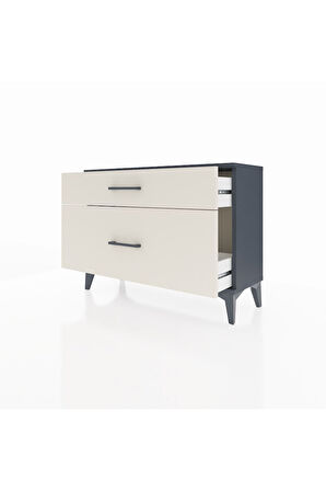 Arges Şifonyer 2 Çekmeceli 88x30x64 Antrasit-Aytaşı