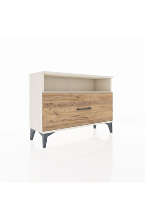 Arges Şifonyer Tek Raflı Tek Çekmeceli 88x30x64 Aytaşı-Çam
