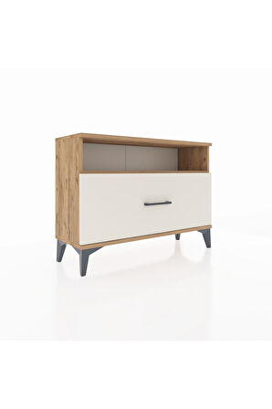 Arges Şifonyer Tek Raflı Tek Çekmeceli 88x30x64 Çam-Aytaşı