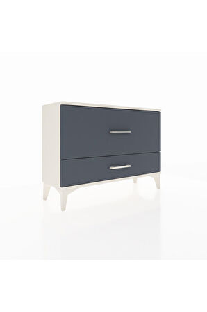 Arges Şifonyer 2 Çekmeceli 88x30x64 Aytaşı-Antrasit