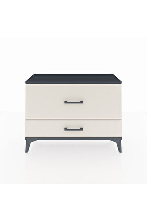 Arges Şifonyer 2 Çekmeceli 88x30x64 Antrasit-Aytaşı